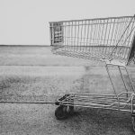 Gray shopping cart