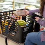 Grocery shopping with motorized shopping cart