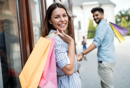 Happy attractive loving couple