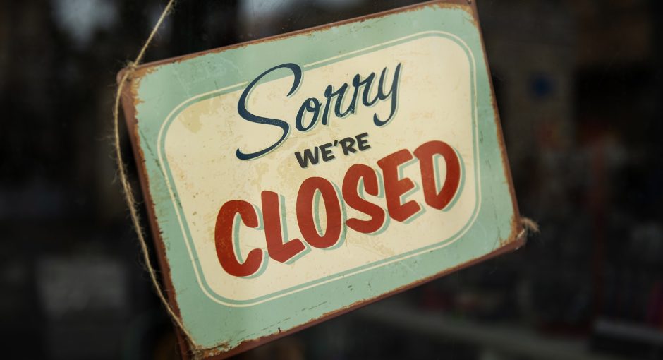 Sorry we're closed!